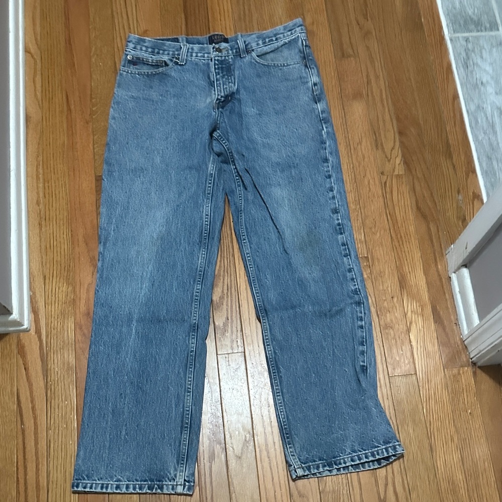 IZOD Classic Blue Denim Jeans Size 32 waist 32 inseam